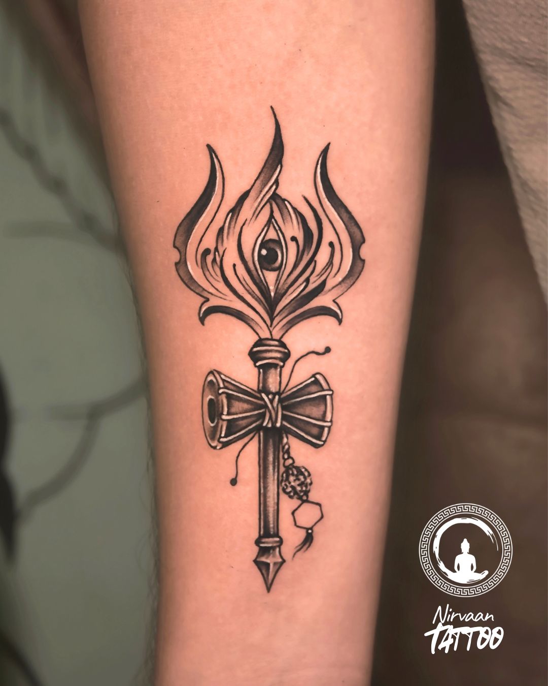 Trishul tattoo